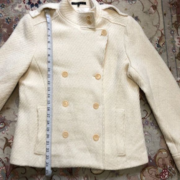 Theory Sisen Journey Jacket Twill Pea Coat NWT - Picture 11 of 14